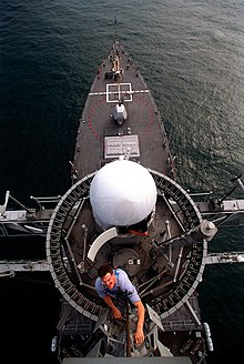 Carney from near the masthead USS Carney DDG-64 masthead.jpg