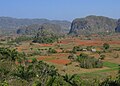 Vista de Valle de Viñales, en la provincia de Pinar del Río, Cuba.