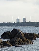 View of Wenchang Space Launch Site from nearby beach. Wenchang Space Launch Site 02.jpg