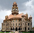 Wise County Courthouse in Decatur. The Romanesque Revival structure was added to the National Register in 1976.