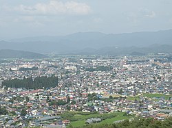 Yonezawa şehir görünümü