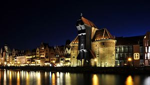 Main Town of Gdańsk as seen from across the Motława river