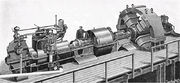 Parson's earste 1MW turbogenerator, boud foar Elberfeld, Dútslân yn 1899.
