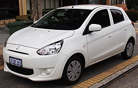 2015 Mitsubishi Mirage (LA MY15) ES hatchback (2016-07-07) 01.jpg