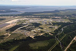 Luchtbeeld van CFB Goose Bay
