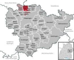 Börtlingen - Localizazion