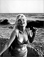 Part of a series known as "The last photos", public domain and taken by George Barris, a picture of one of the very last photoshoots she had before passing away, date July 13, 1962.