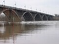 Bridge on the River Biya, Biysk, Russia