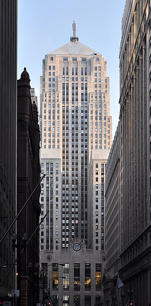 Chicago Buird o Trade Biggin in Chicago, Illinois, USA.