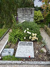 Christoph Mangold (1939–2014), Schriftsteller, Journalist, Grab auf dem Friedhof Wolfgottesacker, Basel