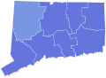 Results for the 2002 Connecticut Attorney General election by county.