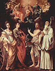 Coronation of Mary w/ Saints Guido Reni