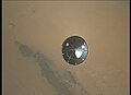 This image was taken by Mars Descent Imager (MARDI) onboard NASA's Mars rover Curiosity on Sol 0 (2012-08-06 05:15:30 UTC).[15]