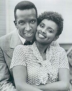 Dorian Harewood och Debbi Morgan som Jesse och Ruth Owens i The Jesse Owens Story (1984).