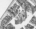 Kreuzschule 1634 (links neben der Kreuzkirche)