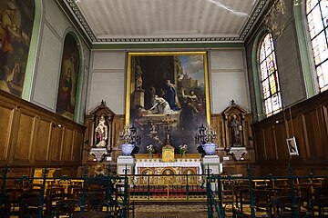 Chapelle de la Vierge avec le tableau de Merry-Joseph Blondel.