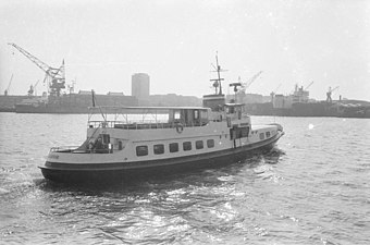 M/S Bellevue i Kiel 1974.