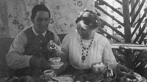 Franz og Maria Marc, 1911 Foto: Vasilij Kandinskij