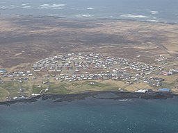 Flygbild över Garður.