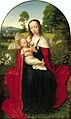 Gerard David: Maria mit Kind in einer Landschaft (ca. 1520)