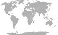 Peta mancaliakan tampekGuatemala and Singapore