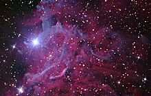 Flaming star nebula