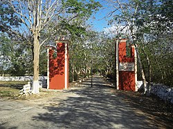 Entrance Hacienda Kancabchén, Yucatán.