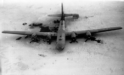 Det nødlandede fly, feb. 1947