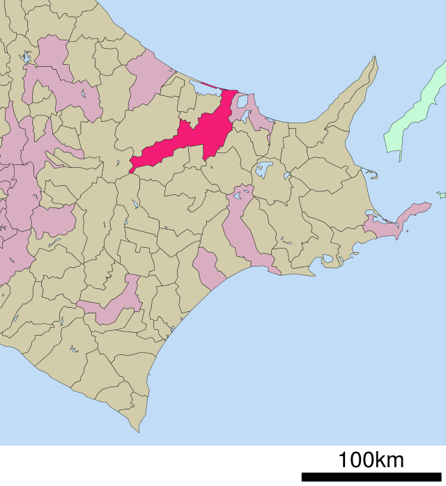 Lage Kitamis in der Präfektur
