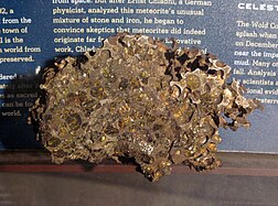 Krasnojarsk Meteoriten-Fragment am AMNH (New York)