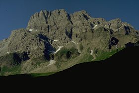 Vue depuis la Kemptner Hütte.