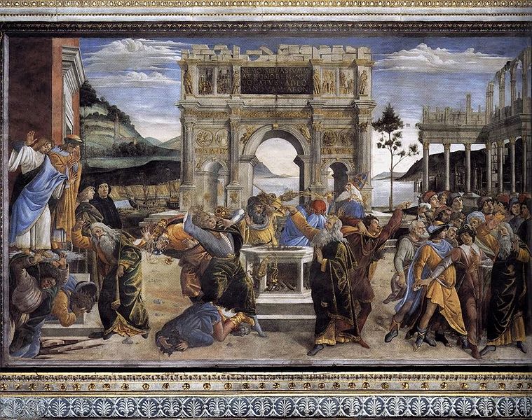 РОЖДЕНИЕ ВЕНЕРЫ - Страница 2 759px-Life_of_Moses_-_Botticelli_-_Sistine_Chapel