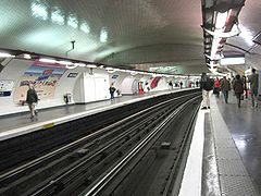 La station de la ligne 1 avant les travaux d'automatisation.