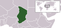Locatie van République du Tchad