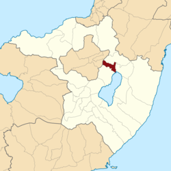 Peta lokasi Kecamatan Tondano Barat