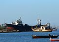 Abandoned ships at Manora