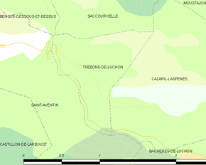 Poziția localității Trébons-de-Luchon