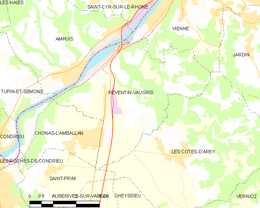 Reventin-Vaugris - Localizazion