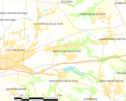 Saint-Clair-de-la-Tour - Localizazion