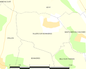 Poziția localității Villers-sur-Bonnières