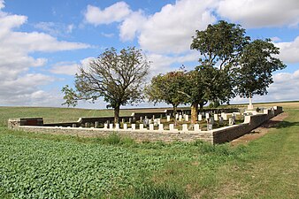 Le cimetière de Mesnil-Ridge.