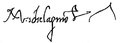 Michelangelo Buonarroti aláírása