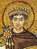 Mosaic of Justinianus I - Basilica San Vitale (Ravenna).jpg