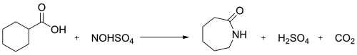 Нитрозодекарбоксилирование Caprolactam Synthesis.svg