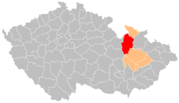 Distret de Šumperk - Localizazion