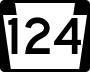 Pennsylvania Route 124 marker