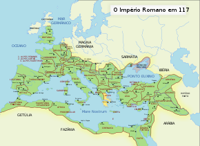 Римская провинция Ахея около 117 года.