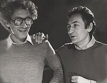 Antoine Vitez (à droite) avec René Kalisky (à gauche)