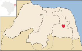 Kart over São Paulo do Potengi
