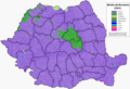 Harta etnică a României după recensământul din 2021.